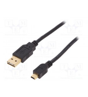 Usb conn.cable reversible 1.0m/type a - mini b m/m 1.0m ul bl
