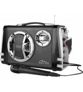 Mediatech mt3149 portable bluetooth speaker system mediatech karaoke boombox bt with mic.