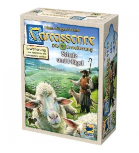 Asmodee carcassonne - joc de masă sheep and hills (a 9-a extindere)