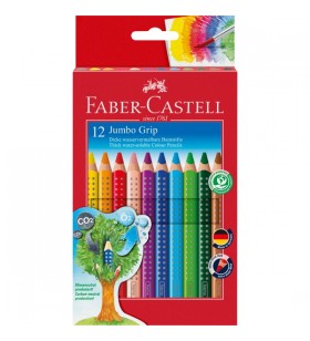 Creion colorat faber-castell jumbo grip, cutie carton de 12, set (12 bucăți)