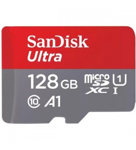 Card de memorie microsdxc sandisk ultra de 128 gb (uhs-i u1, clasa 10, a1)
