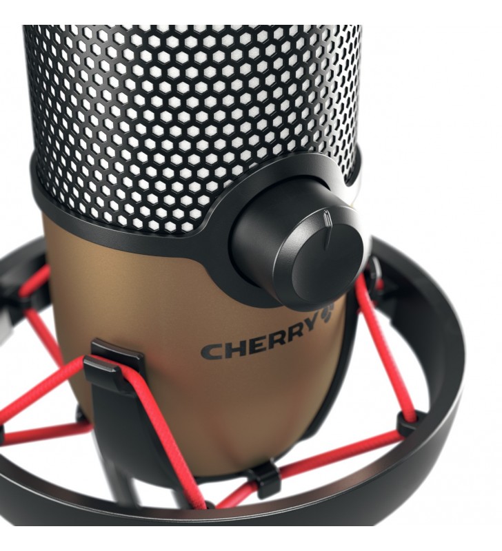 Cherry um 9.0 pro rgb negru, cupru microfon masă
