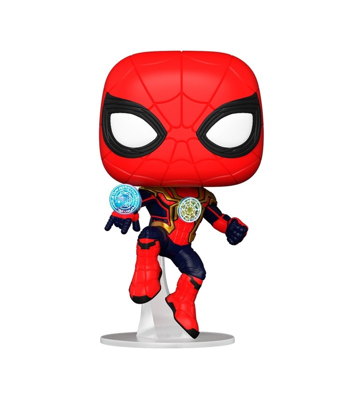 Funko pop! marvel - spider-man integrated suit, figurină de jucărie (10,2 cm)
