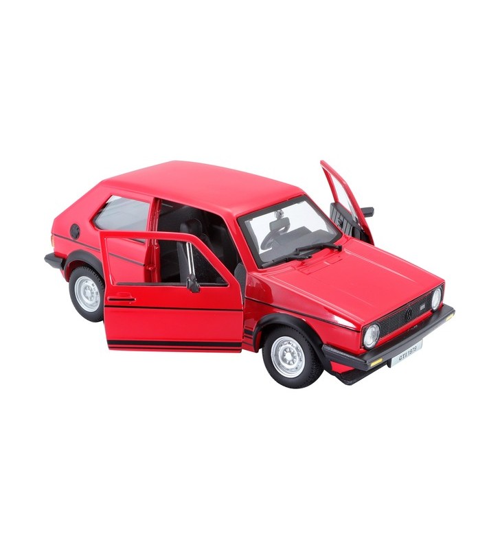 Bburago vw golf 1 gti '79, model vehicul (roșu, 1:24)