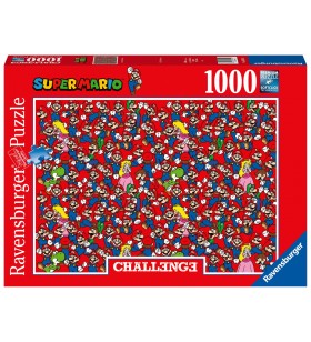 Ravensburger challenge - super mario puzzle (cu imagine) fierăstrău 1000 buc.