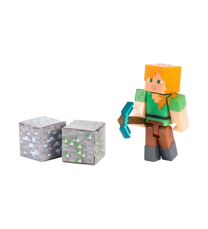 Figurină mattel minecraft craft-a-block figurină alex play