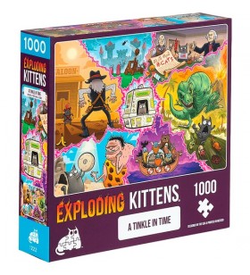 Asmodee puzzle exploding kittens - a tinkle in time (1000 bucăți)