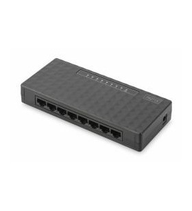 Fast ethernet switch 8-port/10/100mbit desktop 8 rj-45 black