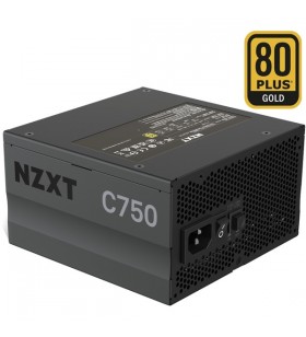 NZXT C750 80+ Gold 750W, alimentare PC (negru, 6x PCIe, management cablu, 750 wați)