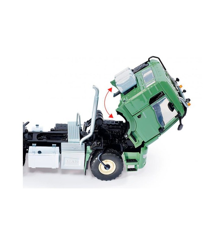 Wiking MAN TGS 18.510 4x4 BL tractor cu 2 axe "Ackerdiesel", model de vehicul (verde)