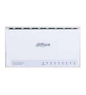 Switch cu 8 porturi Dahua PFS3008-8ET-L, 1000 MAC, 1.6 Gbps, fara management