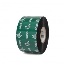 Resin ribbon, 40mmx450m (1.57inx1476ft), 5095 high performance, 25mm (1in) core, 6/box