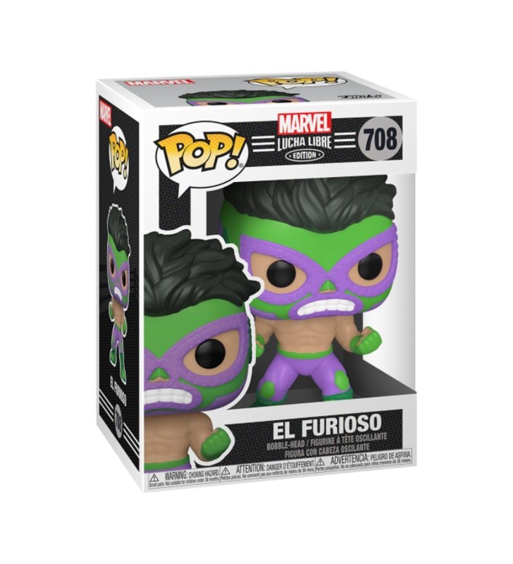 Funko Marvel Luchadores POP! Figurină de vinil Hulk 9 cm, figurină de joacă