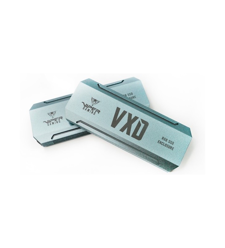  VXD M.2 PCIe RGB SSD Carcasă, carcasă pentru unitate (argint)