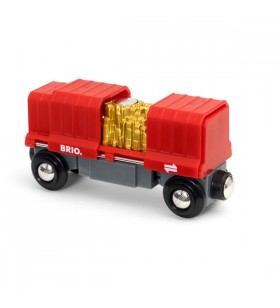 BRIO container vagon de aur, vehicul de jucărie (roșu)