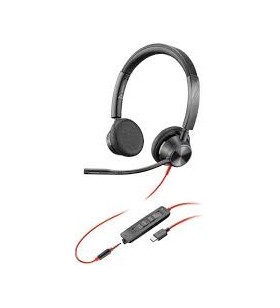 Poly 3325 blackwire usb-c stereo headset w/3.5mm, ms teams cert
