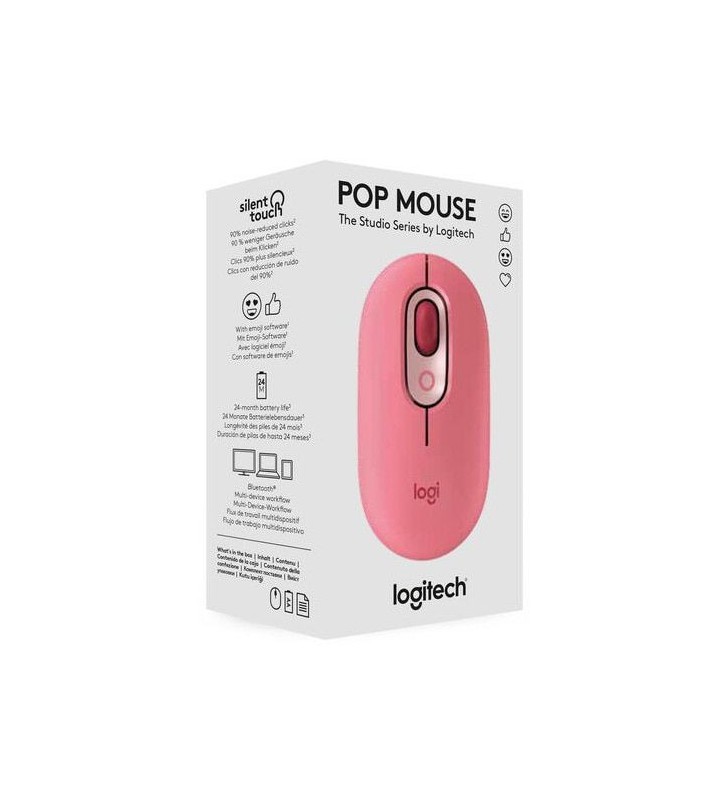 Logitech pop mouse-uri ambidextru rf wireless + bluetooth optice 4000 dpi
