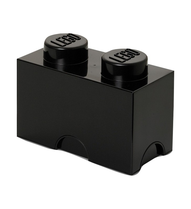 Room Copenhaga LEGO Storage Brick 2 negru, cutie de depozitare (negru)