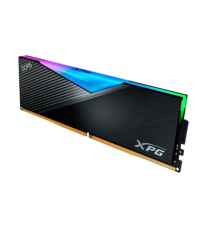 ADATA DIMM 16GB DDR5-5200, memorie (negru, AX5U5200C3816G-CLARB, LANCER RGB, XMP)