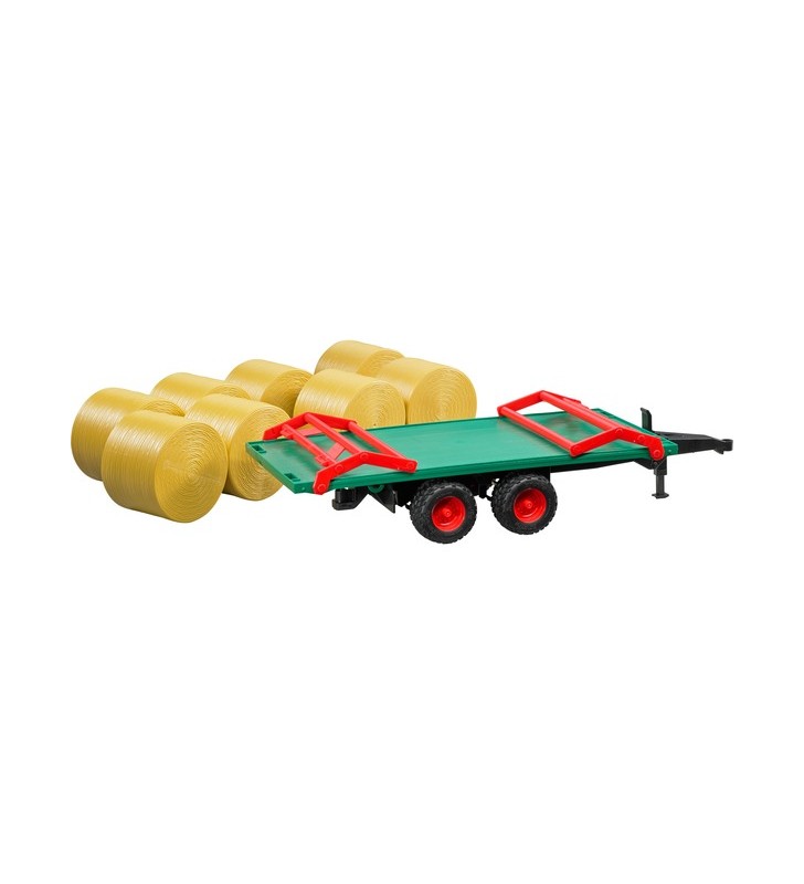 remorcă de transport bruder bale, model de vehicul (cu 8 baloti rotunzi)