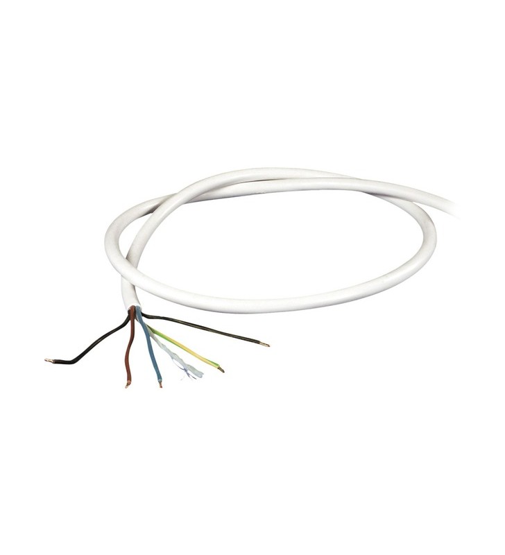 Linie de conectare la aragaz Scanpart 5x2,5mm², cablu (alb, 1,5 metri)