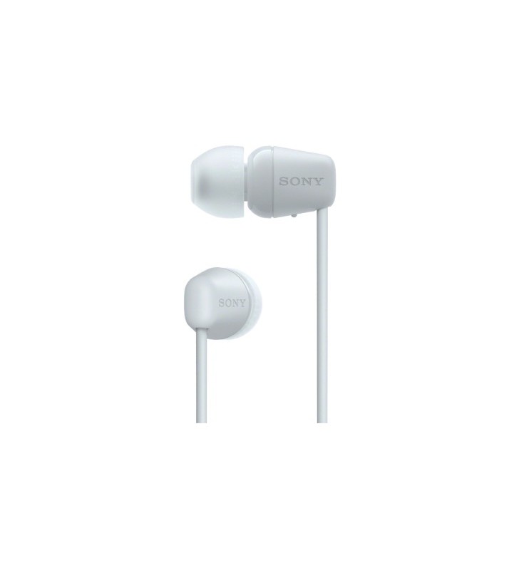 Sony WI-C100 Căști Fără fir În ureche Apeluri/Muzică Bluetooth Alb