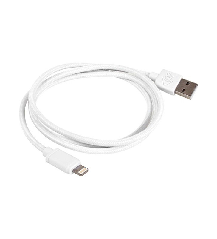 Cablu adaptor OWC USB 2.0, USB-A tată - Lightning tată (alb, 1,0 metru)