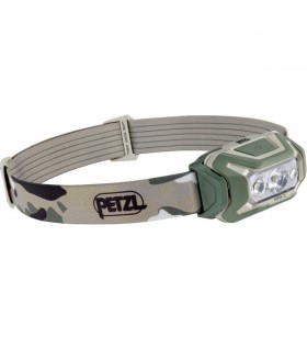 Lampa frontala Petzl ARIA 2 RGB, lumină LED (maro deschis/verde)