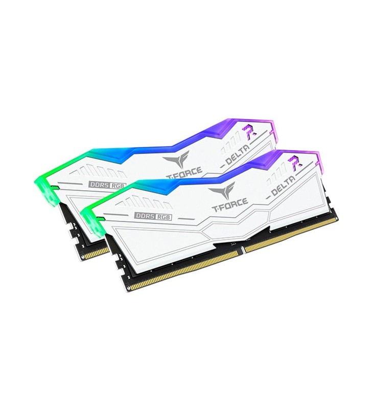 Kit de memorie Team Group DIMM 32GB DDR5-7800 (alb, FF4D532G7800HC38DDC01, Delta RGB, XMP)