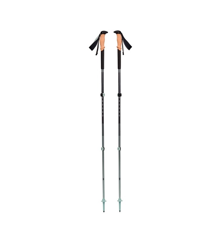 Bețe de trekking Black Diamond Pursuit S/M, echipament de fitness (gri/verde, 1 pereche, 100-125 cm)