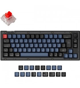 Keychron V2, tastatură pentru jocuri (negru/albastru-gri, aspect DE, Keychron K Pro Red, hot-swap, RGB)