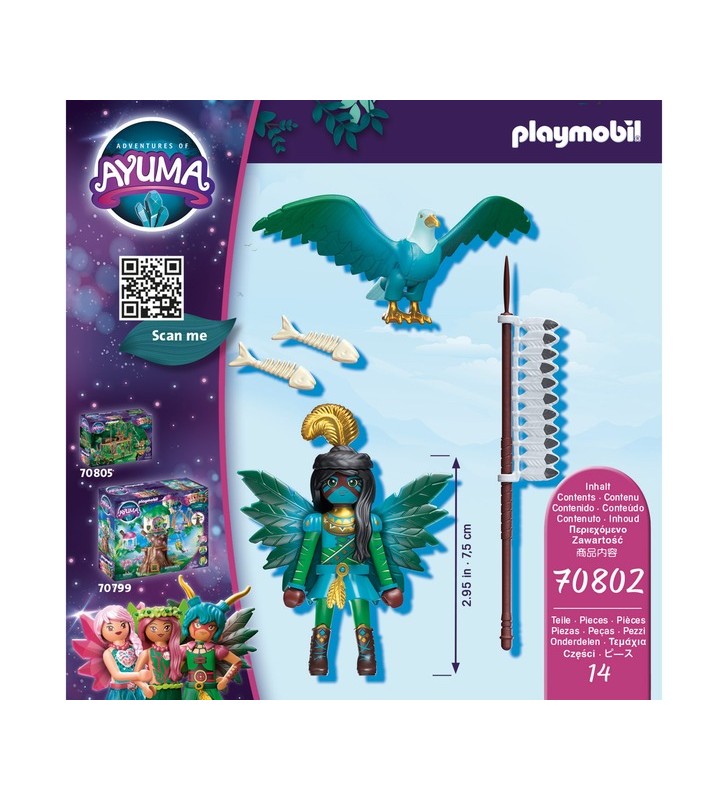 PLAYMOBIL 70802 Ayuma Knight Zână cu Spirit Animal Jucărie de construcție