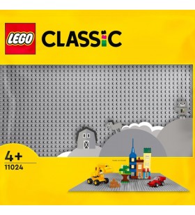 LEGO 11024 Jucărie de construcție cu placă de construcție gri clasică (placă de bază gri, pătrată cu știfturi de 48x48)
