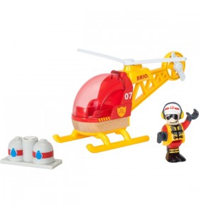 Vehicul de jucărie BRIO World Fire Brigade elicopter