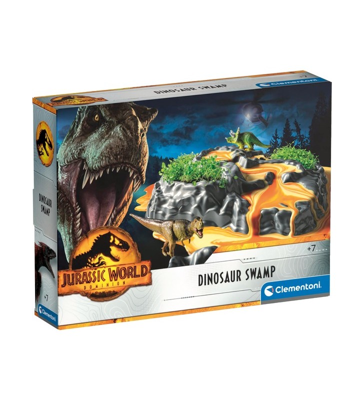 Clementoni Jurassic World 3 - Dinosaur Swamp, kit de experimente
