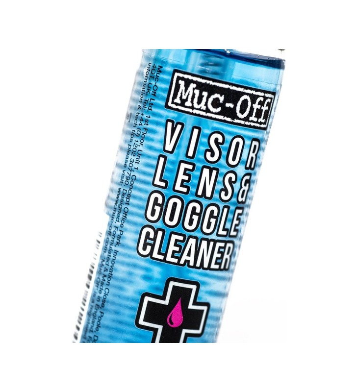 Kit de curățare pentru vizor, lentile și ochelari Muc-Off, 32 ml, agent de curățare