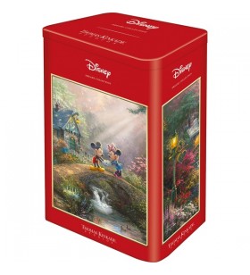 Schmidt Spiele Thomas Kinkade Studios: Mickey și Minnie în cutia metalică nostalgică, puzzle (500 bucăți)
