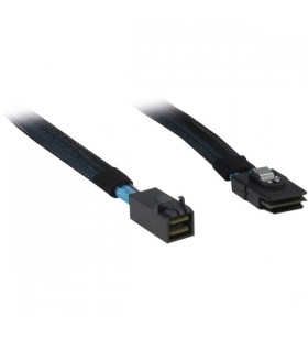 Cablu Inter-Tech SFF 8643 - SFF 8087 (negru, 0,75 metri (învelit))