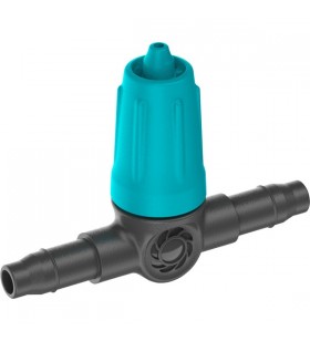 GARDENA Micro-Drip-System Capete de picurare reglabile in linie 0-15 l/h (negru/turcoaz, 10 buc, model 2023)