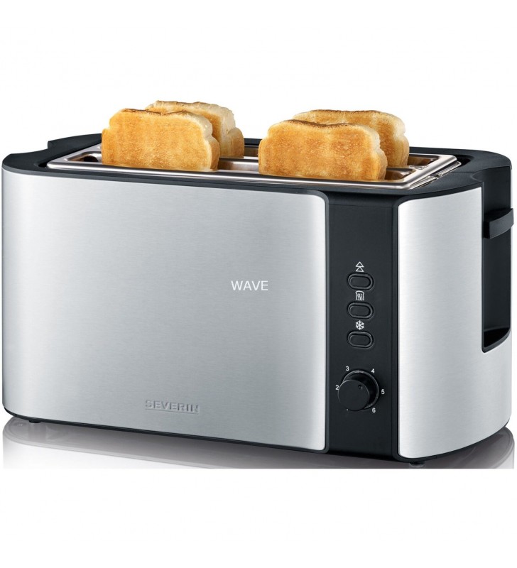 Prăjitor de pâine automat cu slot lung Severin AT 2590 (oțel inoxidabil/negru)