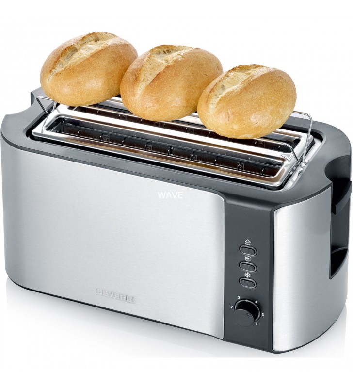 Prăjitor de pâine automat cu slot lung Severin AT 2590 (oțel inoxidabil/negru)