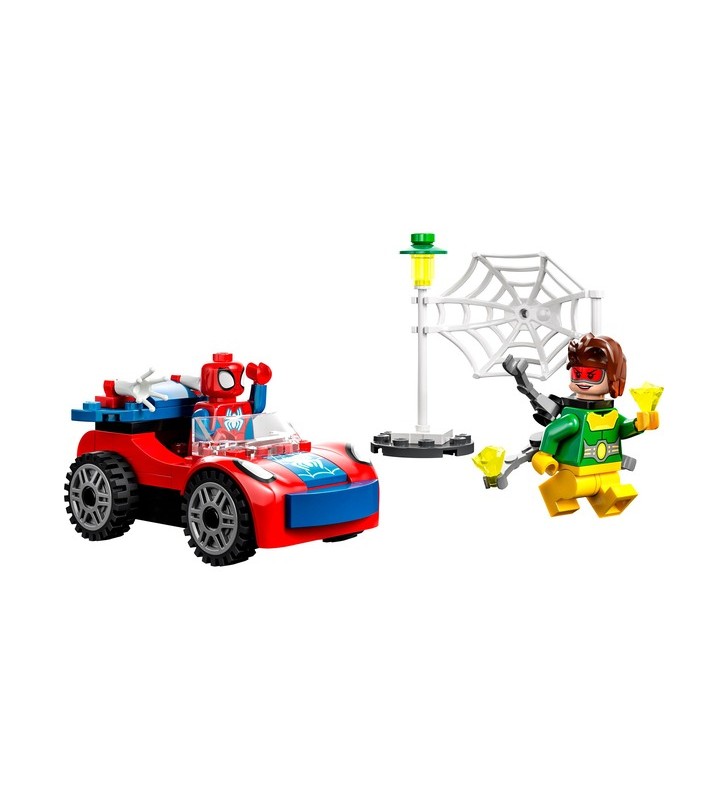 LEGO 10789 Marvel Spidey și super-prietenii săi Mașina lui Spider-Man și jucăria de construcție Doc Ock