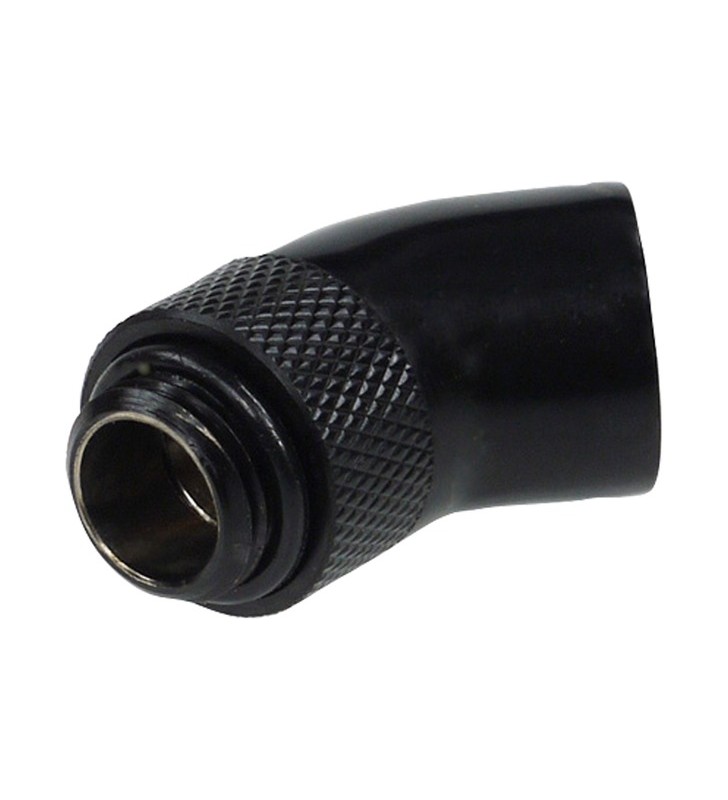Adaptor Alphacool HF unghi 45° - rotativ, conexiune (negru)