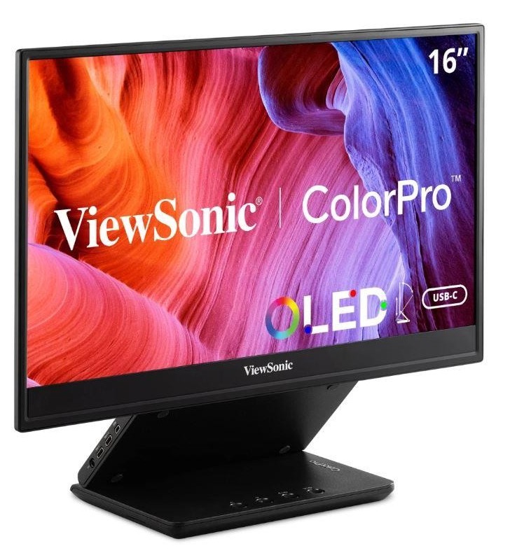 Viewsonic VP Series VP16-OLED monitoare LCD 40,6 cm (16") 1920 x 1080 Pixel Full HD Ecran tactil Negru