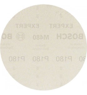 Disc de șlefuit cu plasă Bosch Expert M480 Ø 150 mm, K180 (5 bucăți, pentru șlefuitoare excentrice)