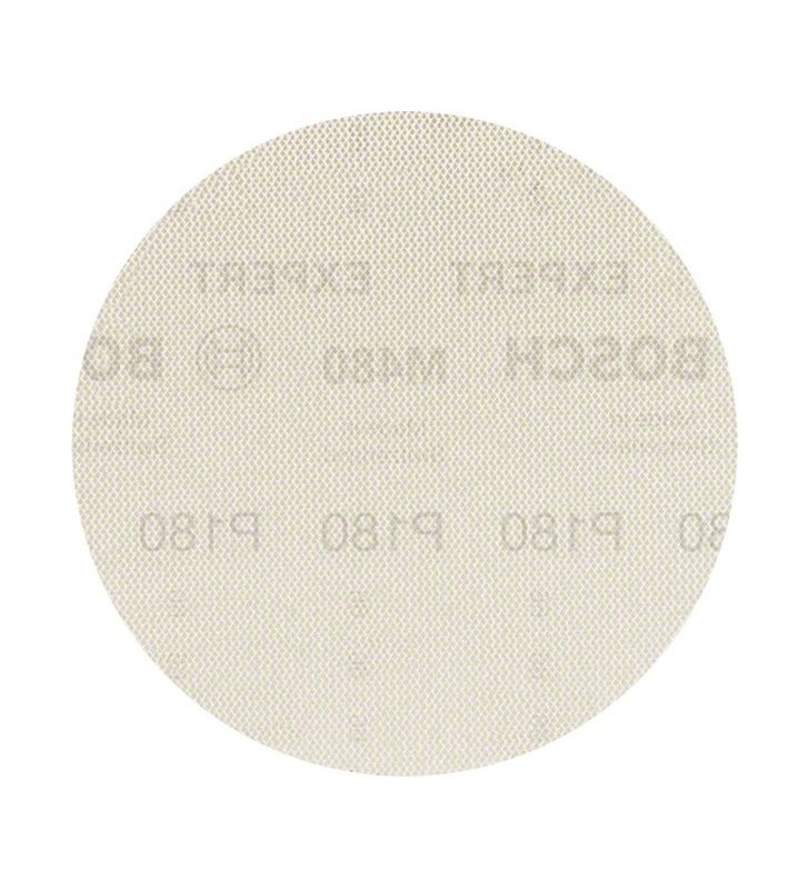 Disc de șlefuit cu plasă Bosch Expert M480 Ø 150 mm, K180 (5 bucăți, pentru șlefuitoare excentrice)