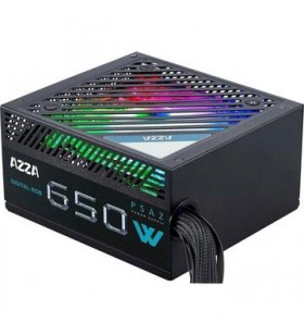 AZZA PSAZ-650B 650W, sursa PC (negru, 2x PCIe, 650 wați)