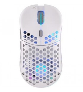 ENDORFY Gem Plus Wireless Onyx White, mouse de gaming (alb/gri)