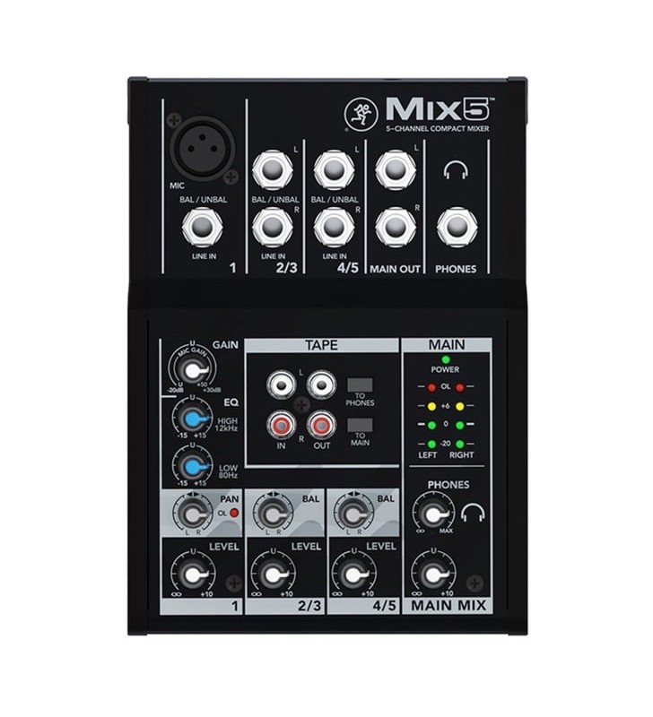 Mix5, MACKIE Mix5, mixer (negru)