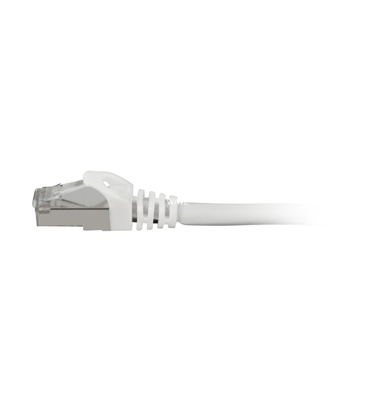 Cablu patch Sharkoon SFTP, RJ-45, cu cablu brut Cat.7a (alb, 7,5 metri)